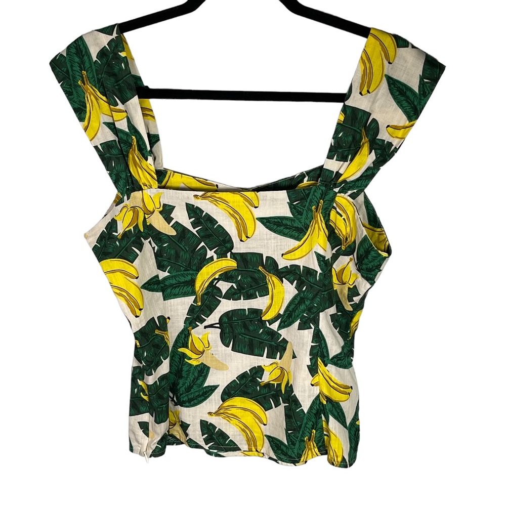 Collectif Banana Print Top Medium - Picture 5 of 10